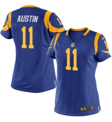 Women's Nike Los Angeles Rams #11 Tavon Austin Game Royal Blue Alternate NFL Jersey