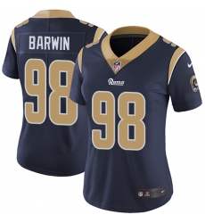 Women's Nike Los Angeles Rams #98 Connor Barwin Elite Navy Blue Team Color NFL Jersey