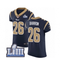 Men's Nike Los Angeles Rams #26 Mark Barron Navy Blue Team Color Vapor Untouchable Elite Player Super Bowl LIII Bound NFL Jersey