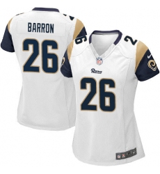 Women's Nike Los Angeles Rams #26 Mark Barron Game White NFL Jersey