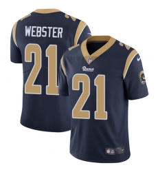 Men's Nike Los Angeles Rams #21 Kayvon Webster Navy Blue Team Color Vapor Untouchable Limited Player NFL Jersey