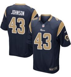 Men's Nike Los Angeles Rams #43 John Johnson Game Navy Blue Team Color NFL Jersey