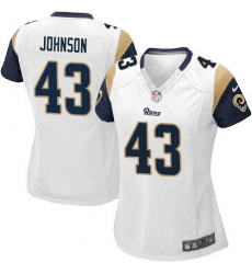 Women's Nike Los Angeles Rams #43 John Johnson Game White NFL Jersey