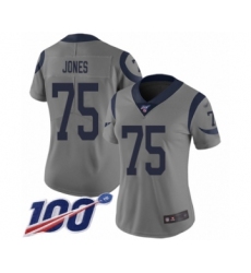 Women's Los Angeles Rams #83 Josh Reynolds Limited Gray Inverted Legend 100th Season Football Jersey