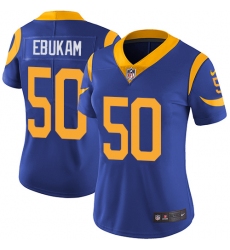 Women's Nike Los Angeles Rams #50 Samson Ebukam Elite Royal Blue Alternate NFL Jersey