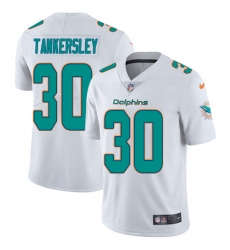 Men's Nike Miami Dolphins #30 Cordrea Tankersley White Vapor Untouchable Limited Player NFL Jersey