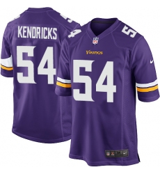 Men's Nike Minnesota Vikings #54 Eric Kendricks Game Purple Team Color NFL Jersey