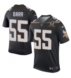 Men's Nike Minnesota Vikings #55 Anthony Barr Elite Black Team Irvin 2016 Pro Bowl NFL Jersey