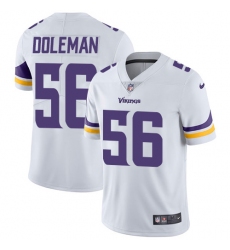 Youth Nike Minnesota Vikings #56 Chris Doleman White Vapor Untouchable Limited Player NFL Jersey