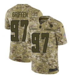Youth Nike Minnesota Vikings #97 Everson Griffen Limited Camo 2018 Salute to Service NFL Jersey