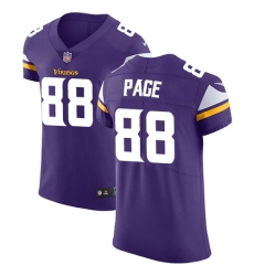 Men's Nike Minnesota Vikings #88 Alan Page Purple Team Color Vapor Untouchable Elite Player NFL Jersey
