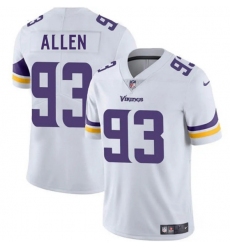 Men's Minnesota Vikings #93 Jonathan Allen White 2025 Vapor Limited Football Stitched Jersey