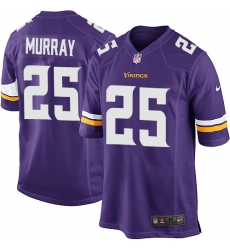 Men's Nike Minnesota Vikings #25 Latavius Murray Game Purple Team Color NFL Jersey