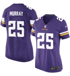 Women's Nike Minnesota Vikings #25 Latavius Murray Game Purple Team Color NFL Jersey