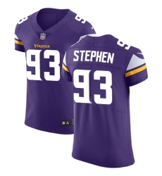 Men's Nike Minnesota Vikings #93 Shamar Stephen Purple Team Color Vapor Untouchable Elite Player NFL Jersey