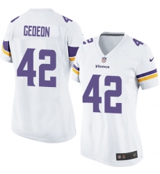 Women's Nike Minnesota Vikings #42 Ben Gedeon Game White NFL Jersey