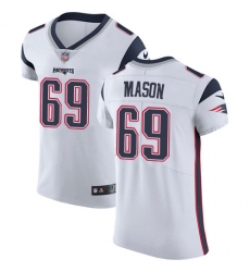 Men's Nike New England Patriots #69 Shaq Mason White Vapor Untouchable Elite Player NFL Jersey