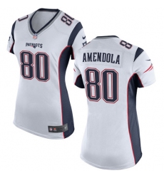 Women's Nike New England Patriots #80 Danny Amendola Game White NFL Jersey