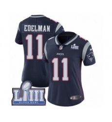 Women's Nike New England Patriots #11 Julian Edelman Navy Blue Team Color Vapor Untouchable Limited Player Super Bowl LIII Bound NFL Jersey Women's Nike New England Patriots #11 Julian Edelman Navy Blue Team Color Vapor Untouchable Limited Player Super Bowl LIII Bound NFL Jersey