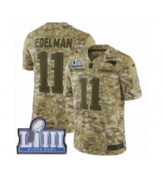 Youth Nike New England Patriots #11 Julian Edelman Limited Camo 2018 Salute to Service Super Bowl LIII Bound NFL Jersey Youth Nike New England Patriots #11 Julian Edelman Limited Camo 2018 Salute to Service Super Bowl LIII Bound NFL Jersey
