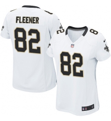 Women's Nike New Orleans Saints #82 Coby Fleener Game White NFL Jersey