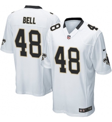 Men's Nike New Orleans Saints #48 Vonn Bell Game White NFL Jersey