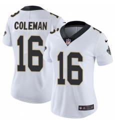 Women's Nike New Orleans Saints #16 Brandon Coleman Elite White NFL Jersey