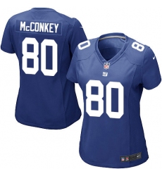 Women's Nike New York Giants #80 Phil McConkey Game Royal Blue Team Color NFL Jersey