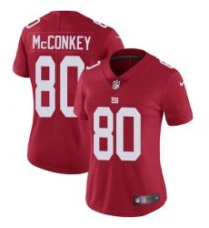 Women's Nike New York Giants #80 Phil McConkey Red Alternate Vapor Untouchable Limited Player NFL Jersey