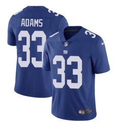 Youth Nike New York Giants #33 Andrew Adams Royal Blue Team Color Vapor Untouchable Limited Player NFL Jersey