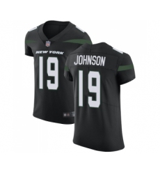 Men's New York Jets #19 Keyshawn Johnson Black Alternate Vapor Untouchable Elite Player Football Jersey