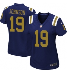 Women's Nike New York Jets #19 Keyshawn Johnson Game Navy Blue Alternate NFL Jersey