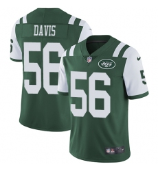 Youth Nike New York Jets #56 DeMario Davis Elite Green Team Color NFL Jersey