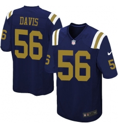 Youth Nike New York Jets #56 DeMario Davis Elite Navy Blue Alternate NFL Jersey