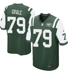Men's Nike New York Jets #79 Brent Qvale Game Green Team Color NFL Jersey