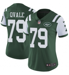 Women's Nike New York Jets #79 Brent Qvale Elite Green Team Color NFL Jersey