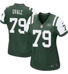 Women's Nike New York Jets #79 Brent Qvale Game Green Team Color NFL Jersey