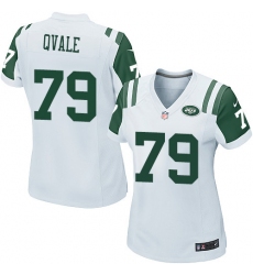 Women's Nike New York Jets #79 Brent Qvale Game White NFL Jersey