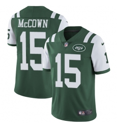 Youth Nike New York Jets #15 Josh McCown Elite Green Team Color NFL Jersey