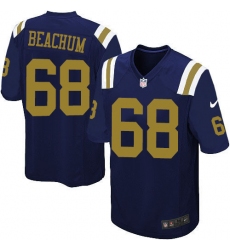 Men's Nike New York Jets #68 Kelvin Beachum Limited Navy Blue Alternate NFL Jersey
