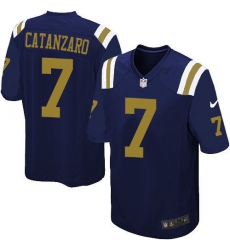 Men's Nike New York Jets #7 Chandler Catanzaro Limited Navy Blue Alternate NFL Jersey