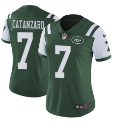 Women's Nike New York Jets #7 Chandler Catanzaro Elite Green Team Color NFL Jersey