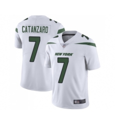 Youth New York Jets #7 Chandler Catanzaro White Vapor Untouchable Limited Player Football Jersey