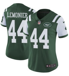 Women's Nike New York Jets #44 Corey Lemonier Elite Green Team Color NFL Jersey