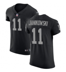 Men's Nike Oakland Raiders #11 Sebastian Janikowski Black Team Color Vapor Untouchable Elite Player NFL Jersey