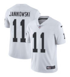Youth Nike Oakland Raiders #11 Sebastian Janikowski Elite White NFL Jersey
