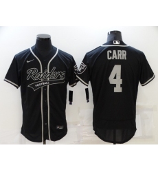 Men's Oakland Raiders #4 Derek Carr Black Nike Elite Jersey