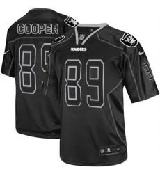 Men's Nike Oakland Raiders #89 Amari Cooper Elite Lights Out Black NFL Jersey