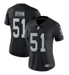 Women's Nike Oakland Raiders #51 Bruce Irvin Black Team Color Vapor Untouchable Limited Player NFL Jersey