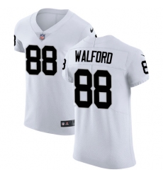 Men's Nike Oakland Raiders #88 Clive Walford White Vapor Untouchable Elite Player NFL Jersey